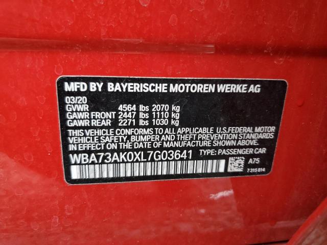 WBA73AK0XL7G03641 BMW 228XI