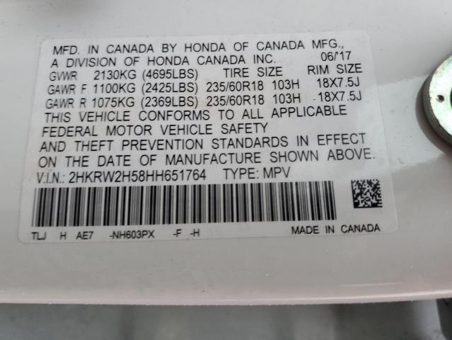2HKRW2H58HH651764 Honda CR-V EX