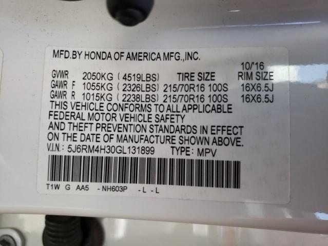 5J6RM4H30GL131899 Honda CR-V LX