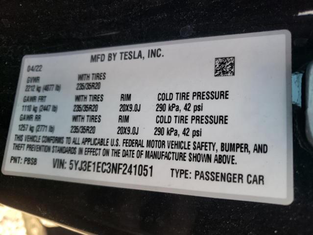 5YJ3E1EC3NF241051 Tesla MODEL 3
