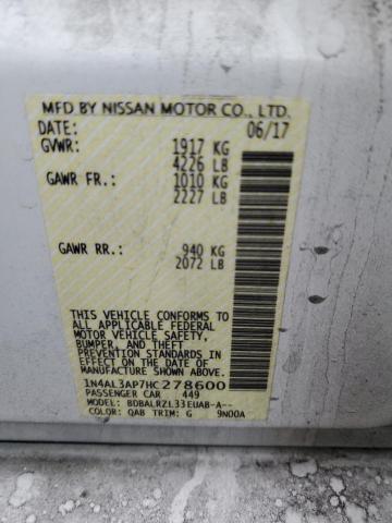 1N4AL3AP7HC278600 Nissan ALTIMA 2.5