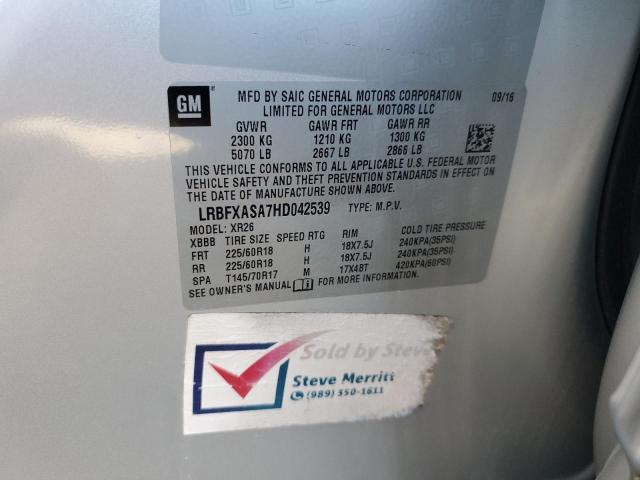 LRBFXASA7HD042539 Buick Envision Preferred