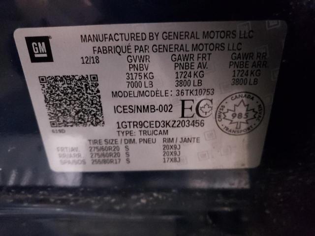 1GTR9CED3KZ203456 GMC Sierra K1500 Elevation