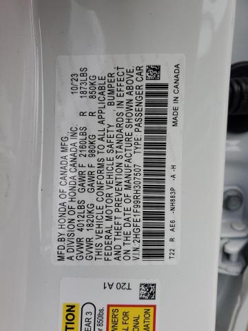 2HGFE1F99RH307507 Honda Civic Touring