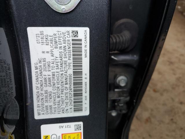 2HGFE2F24PH568890 Honda Civic Lx