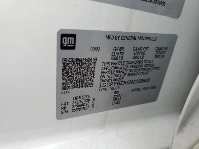1GCPYBEK5NZ238605 Chevrolet Silverado Ltd K1500 Custom
