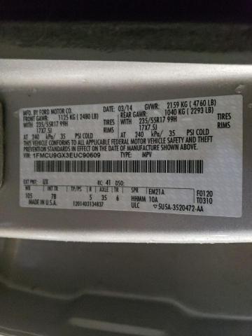 1FMCU9GX3EUC90609 Ford ESCAPE SE