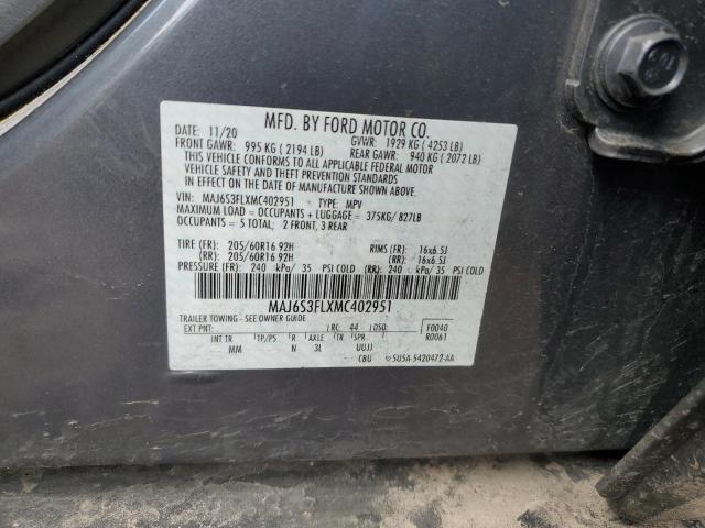 MAJ6S3FLXMC402951 Ford ECOSPORT S