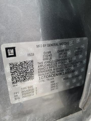 1GTG6CEN0K1308348 GMC CANYON SLE
