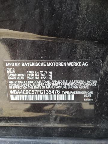 WBA4C9C57FG135476 BMW 428 Xi Gran Coupe Sulev