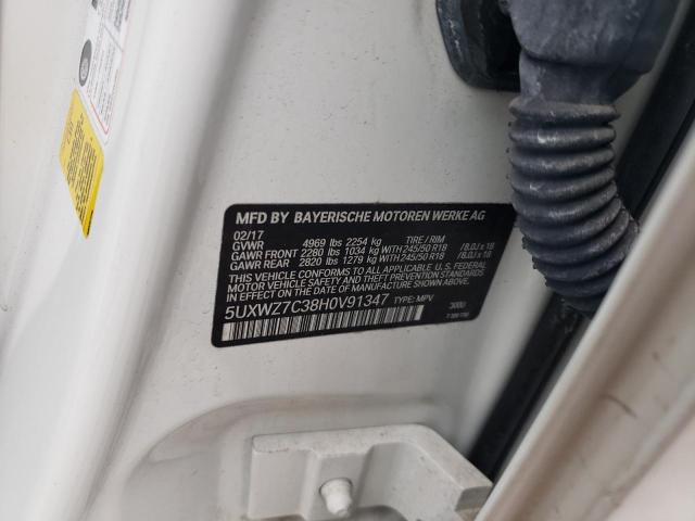 5UXWZ7C38H0V91347 BMW X3 Sdrive28i