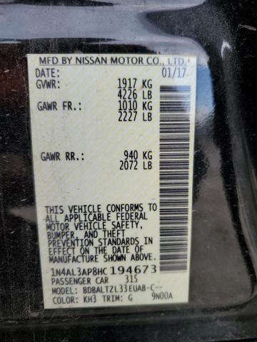 1N4AL3AP8HC194673 Nissan ALTIMA 2.5
