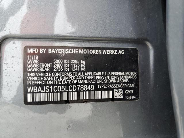 WBAJS1C05LCD78849 BMW 540 I