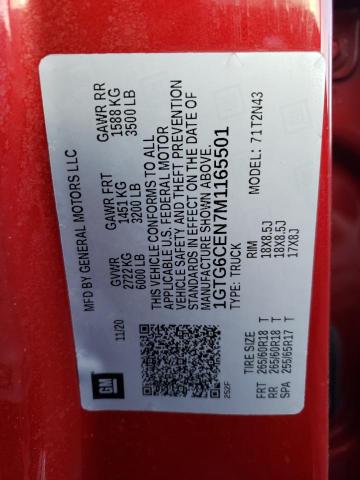 1GTG6CEN7M1165501 GMC Canyon Elevation