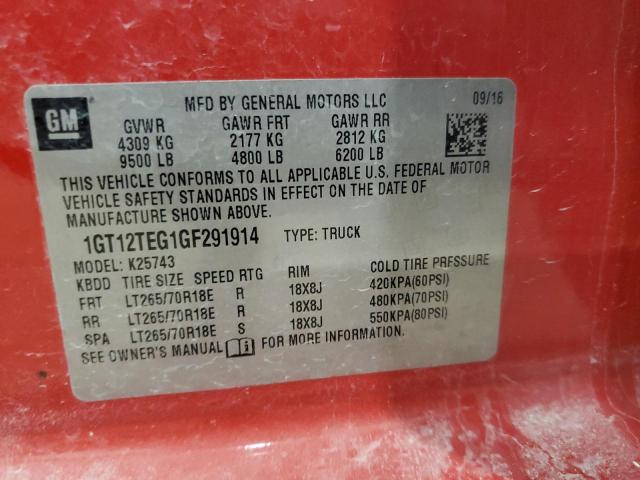 1GT12TEG1GF291914 GMC Sierra K2500 Slt