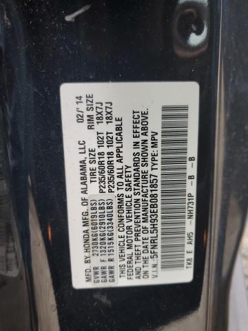 5FNRL5H93EB081857 Honda Odyssey Touring