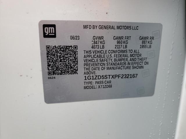 1G1ZD5STXPF232167 Chevrolet MALIBU LT