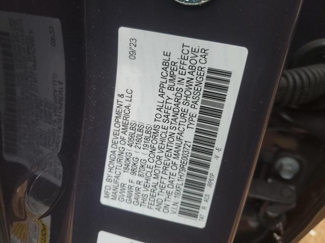 19XFL1H79RE003721 Honda CIVIC EXL