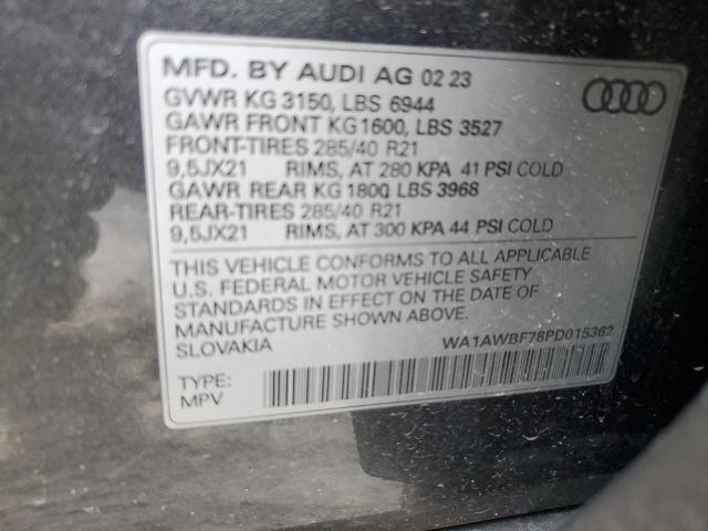 WA1AWBF78PD015362 Audi Sq7 Premium Plus
