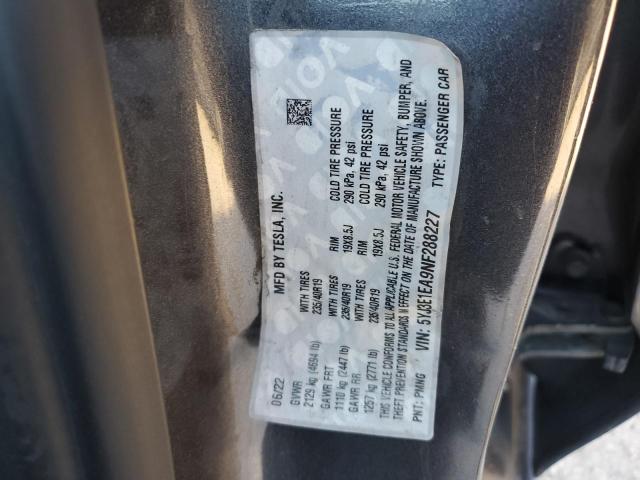 5YJ3E1EA9NF288227 Tesla MODEL 3
