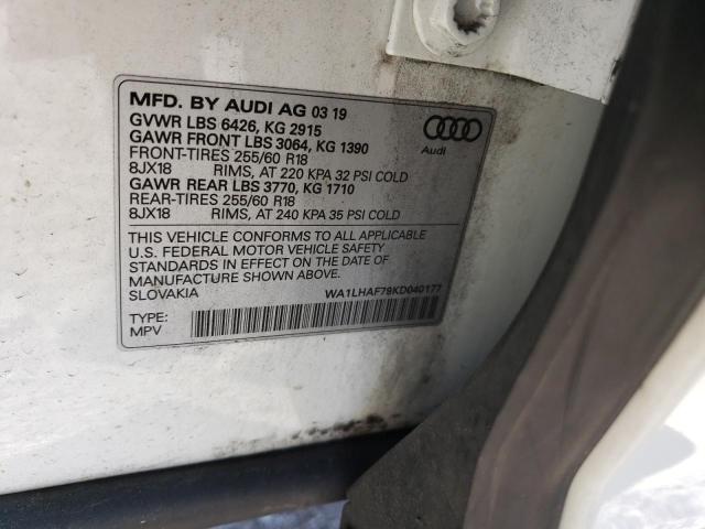 WA1LHAF79KD040177 Audi Q7 Premium Plus
