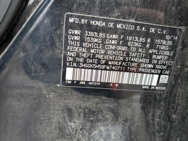 3HGGK5H59FM740711 Honda FIT LX