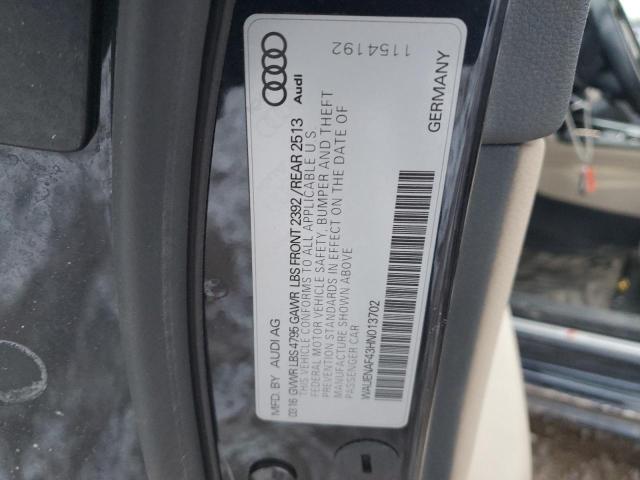 WAUENAF43HN013702 Audi A4 Premium Plus