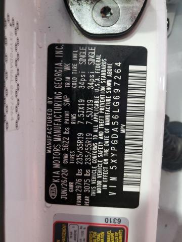 5XYPGDA56LG697264 KIA SORENTO S
