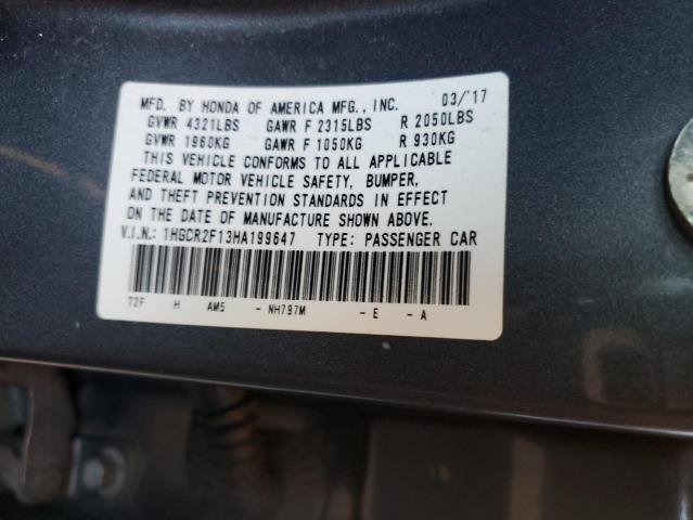 1HGCR2F13HA199647 Honda Accord Sport Special Edition