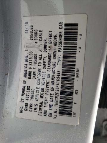1HGCR2F55FA169498 Honda Accord Sport