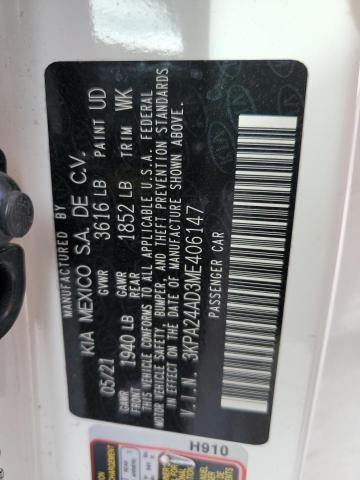 3KPA24AD3ME406147 KIA RIO LX