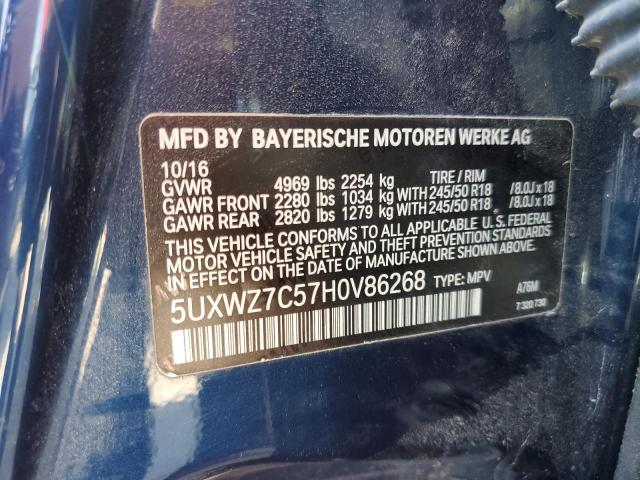 5UXWZ7C57H0V86268 BMW X3 Sdrive28i