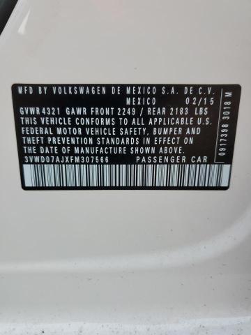 3VWD07AJXFM307566 Volkswagen JETTA SE
