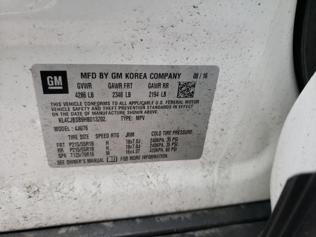 KL4CJBSB9HB013702 Buick Encore Preferred Ii