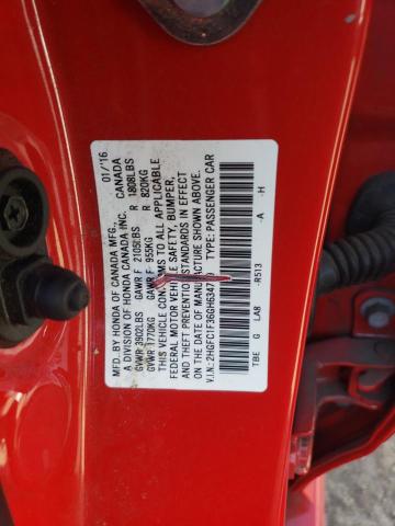 2HGFC1F36GH634719 Honda CIVIC EX