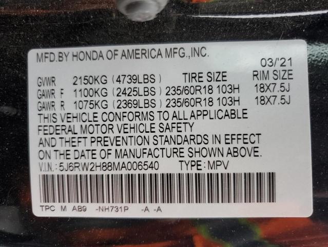 5J6RW2H88MA006540 Honda CR-V EXL