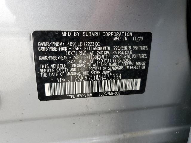JF2SKARC0MH470334 Subaru Forester Sport