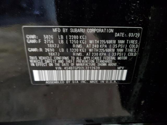 4S4BTGPD2L3212639 Subaru Outback Touring Ldl