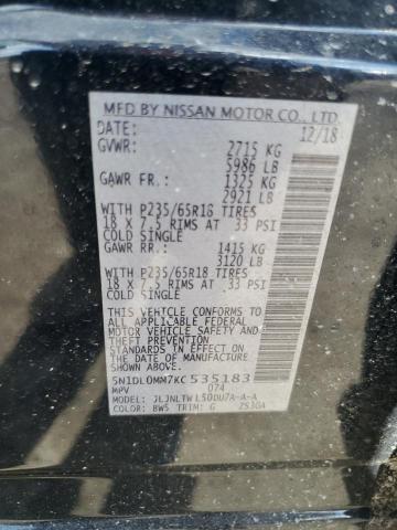 5N1DL0MM7KC535183 Infiniti QX60 LUXE