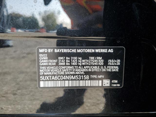 5UXTA6C04N9M53158 BMW X5 Xdrive45e