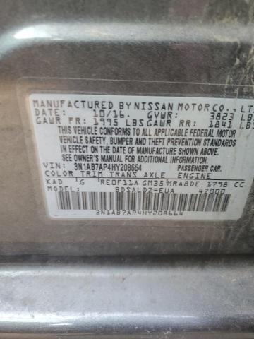 3N1AB7AP4HY208664 Nissan SENTRA S