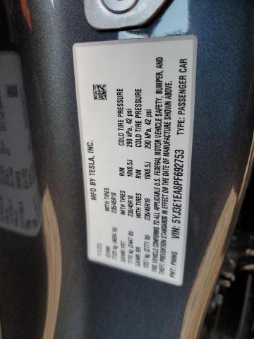 5YJ3E1EA8PF692753 Tesla MODEL 3