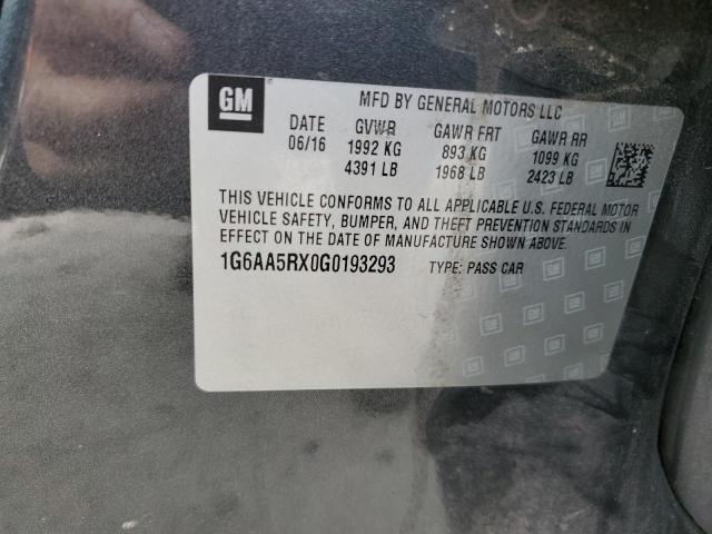 1G6AA5RX0G0193293 Cadillac ATS