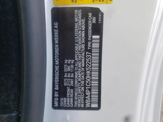 WBA4P1C50HK522537 BMW 440I