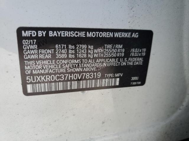 5UXKR0C37H0V78319 BMW X5 Xdrive35i
