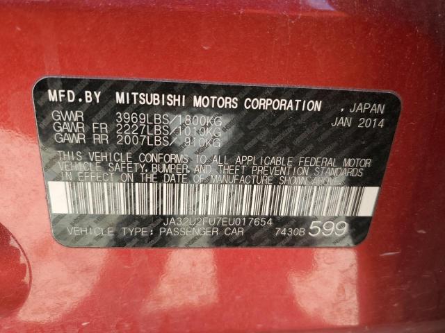JA32U2FU7EU017654 Mitsubishi Lancer Es/es Sport