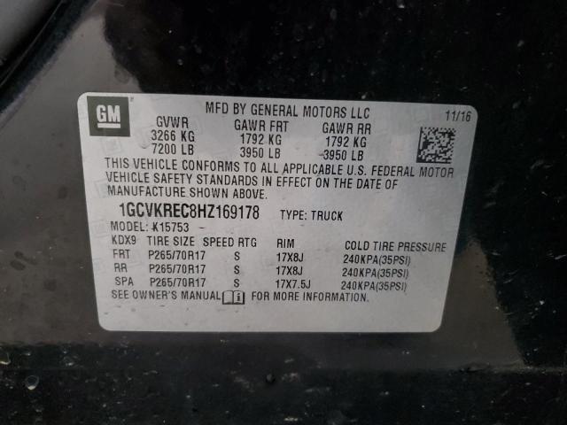 1GCVKREC8HZ169178 Chevrolet Silverado K1500 Lt