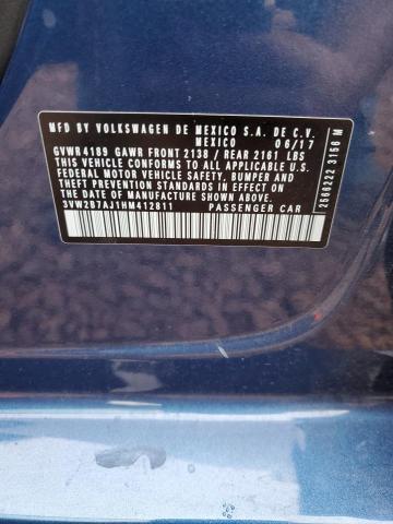 3VW2B7AJ1HM412811 Volkswagen JETTA S