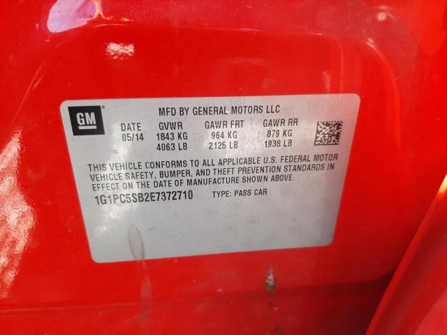 1G1PC5SB2E7372710 Chevrolet CRUZE LT