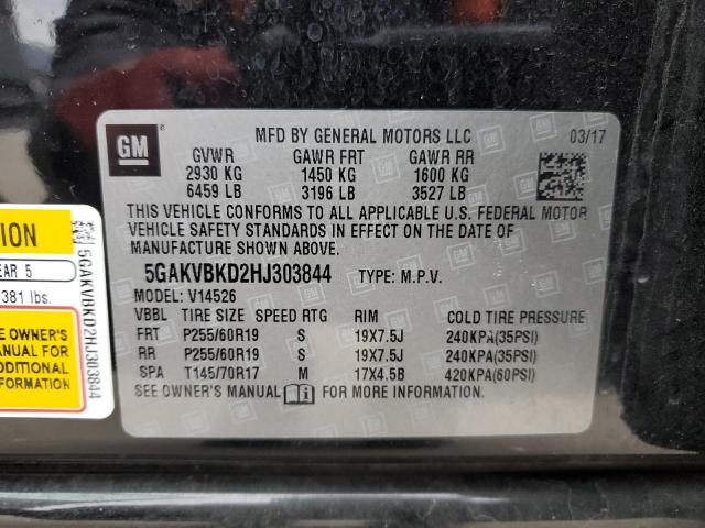 5GAKVBKD2HJ303844 Buick Enclave